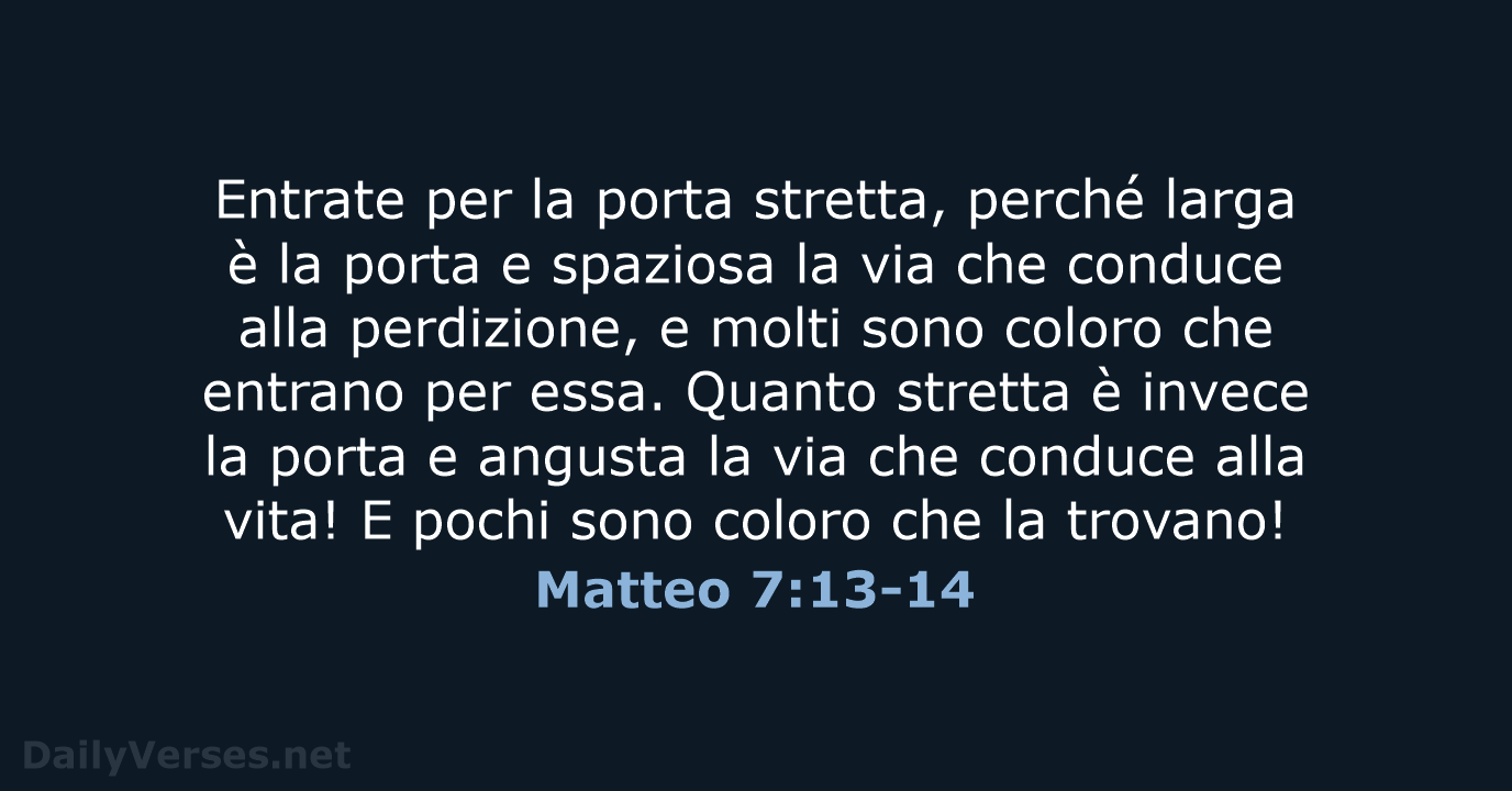 Matteo 7:13-14 - LND