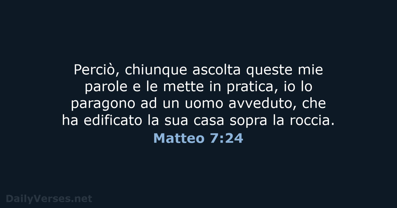 Matteo 7:24 - LND