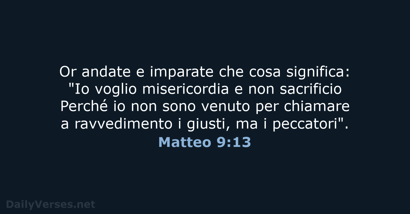 Matteo 9:13 - LND