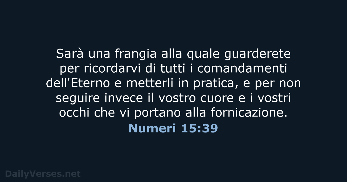 Numeri 15:39 - LND