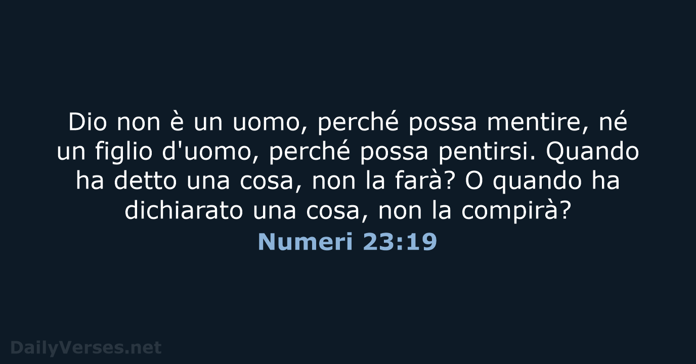 Numeri 23:19 - LND