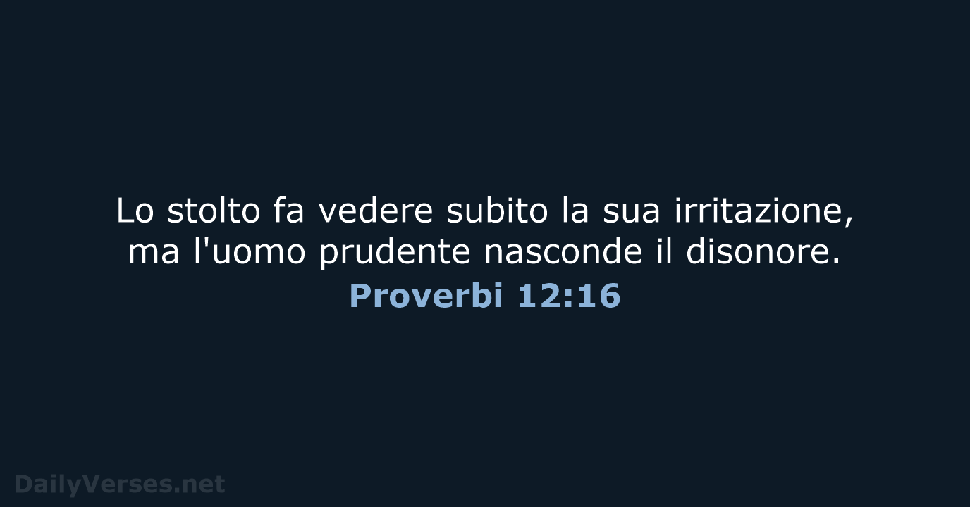 Proverbi 12:16 - LND