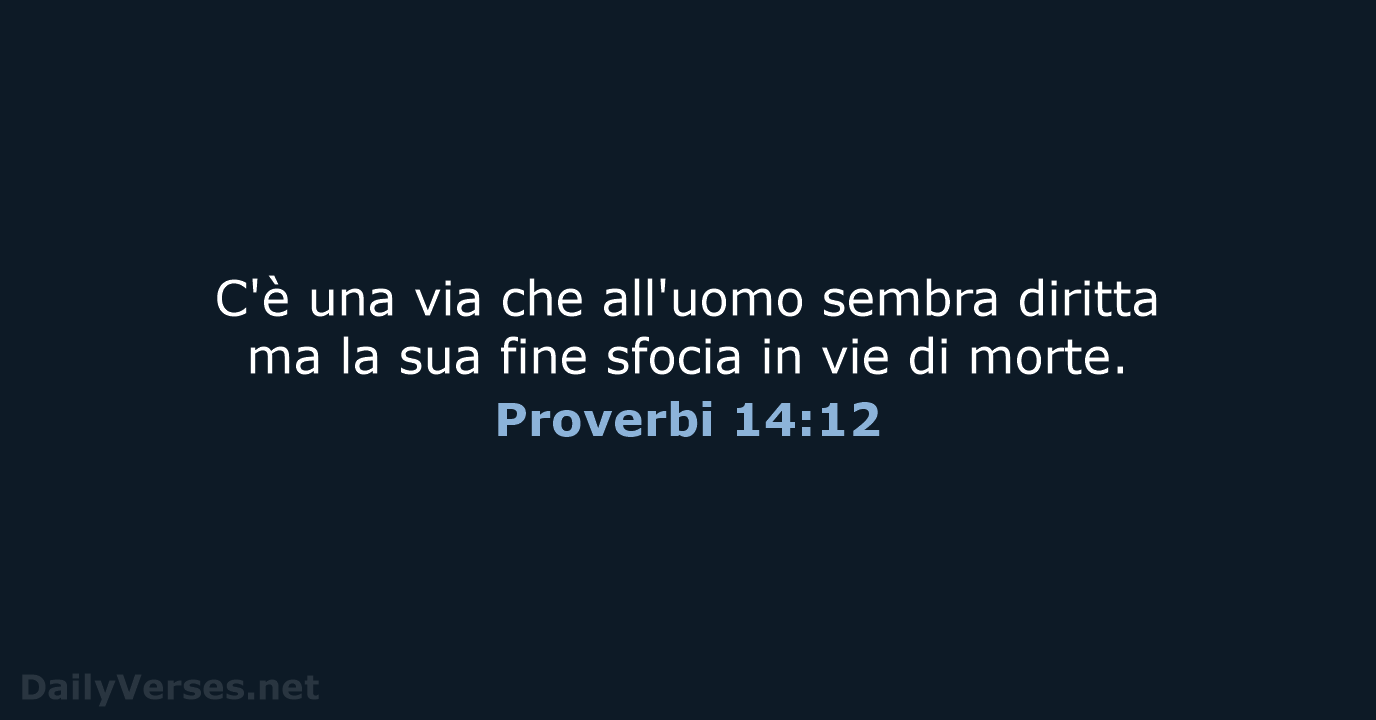 Proverbi 14:12 - LND