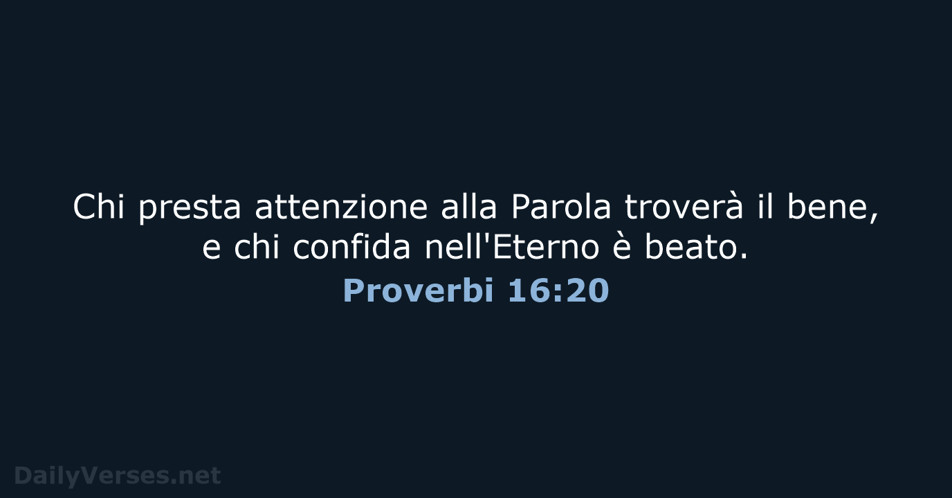 Proverbi 16:20 - LND