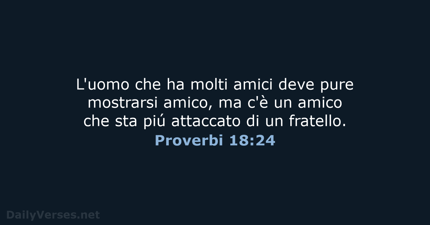 Proverbi 18:24 - LND