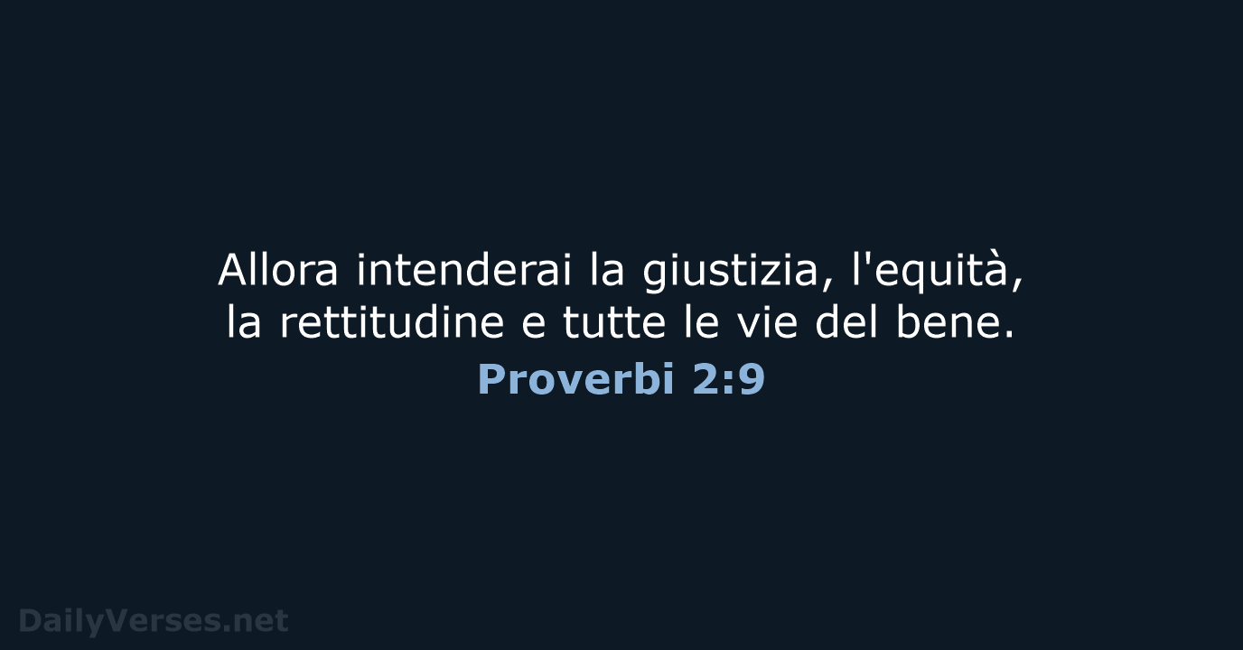 Proverbi 2:9 - LND