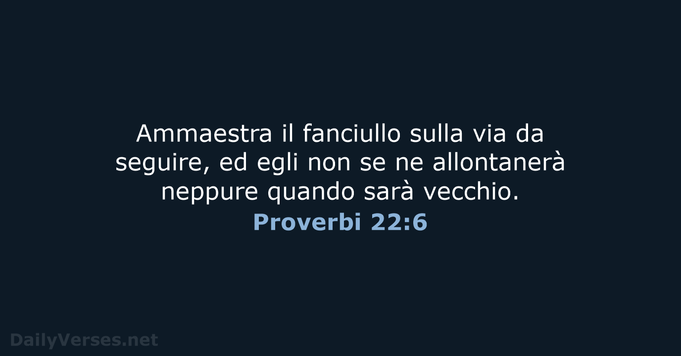 Proverbi 22:6 - LND