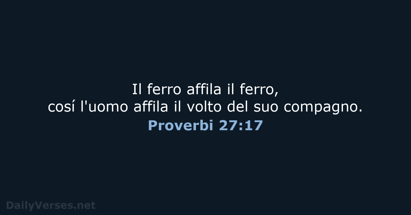 Proverbi 27:17 - LND