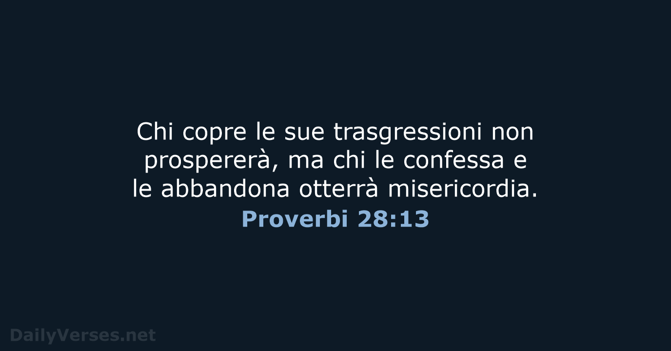 Proverbi 28:13 - LND