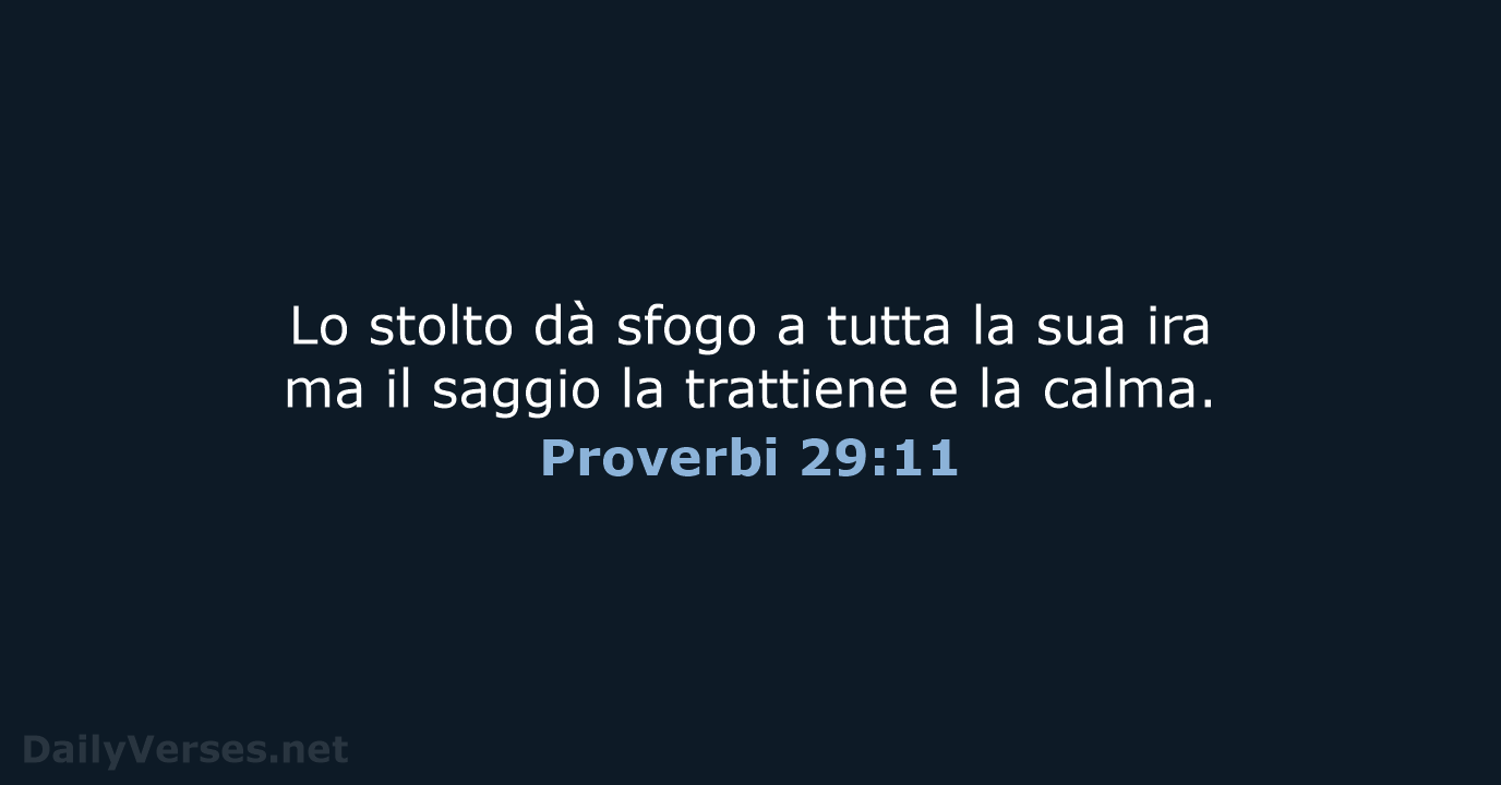 Proverbi 29:11 - LND