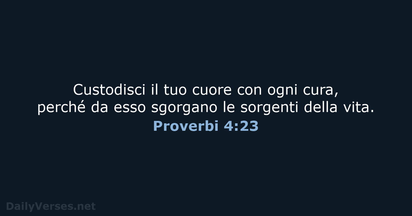 Proverbi 4:23 - LND