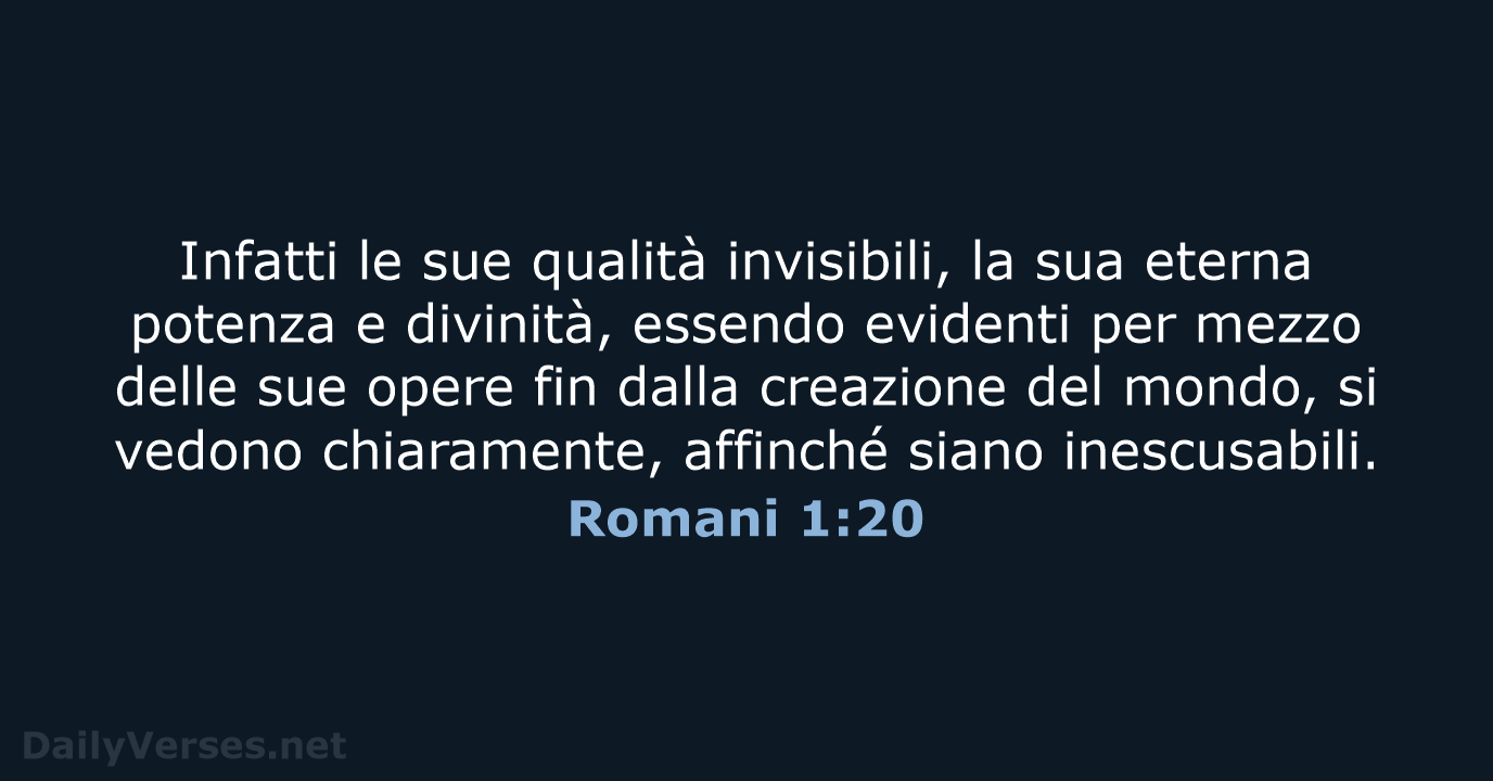 Romani 1:20 - LND