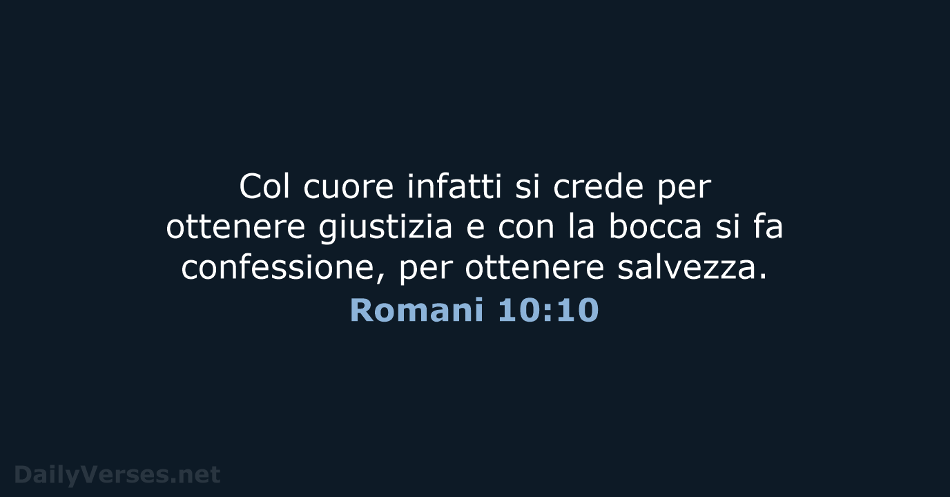 Romani 10:10 - LND