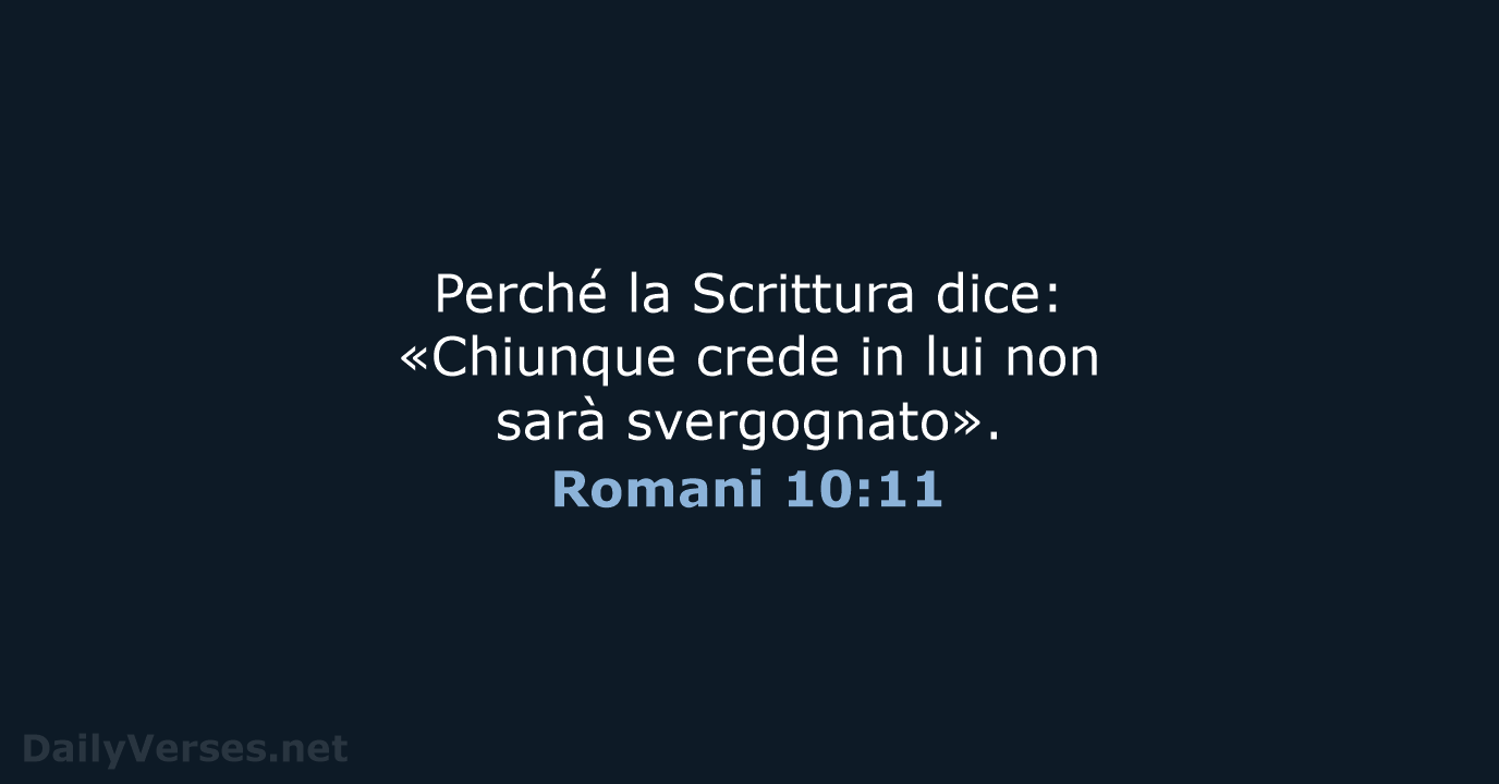 Romani 10:11 - LND