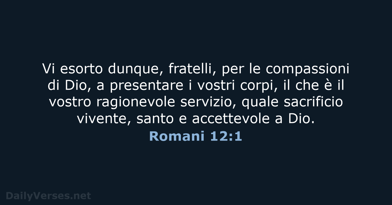 Romani 12:1 - LND