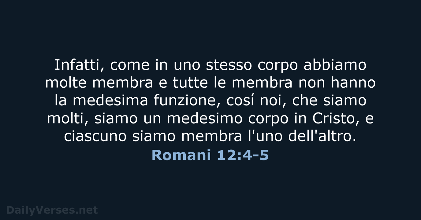 Romani 12:4-5 - LND