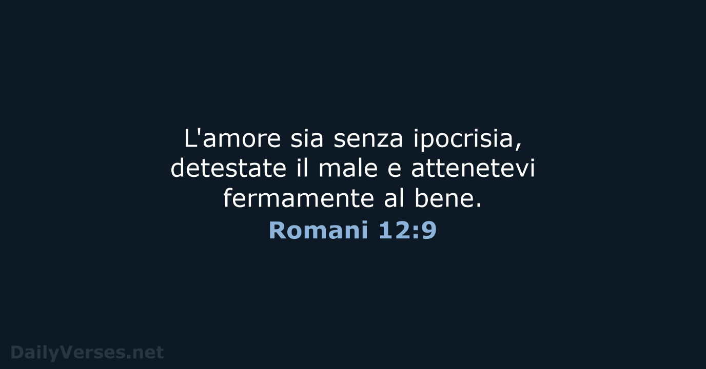 Romani 12:9 - LND