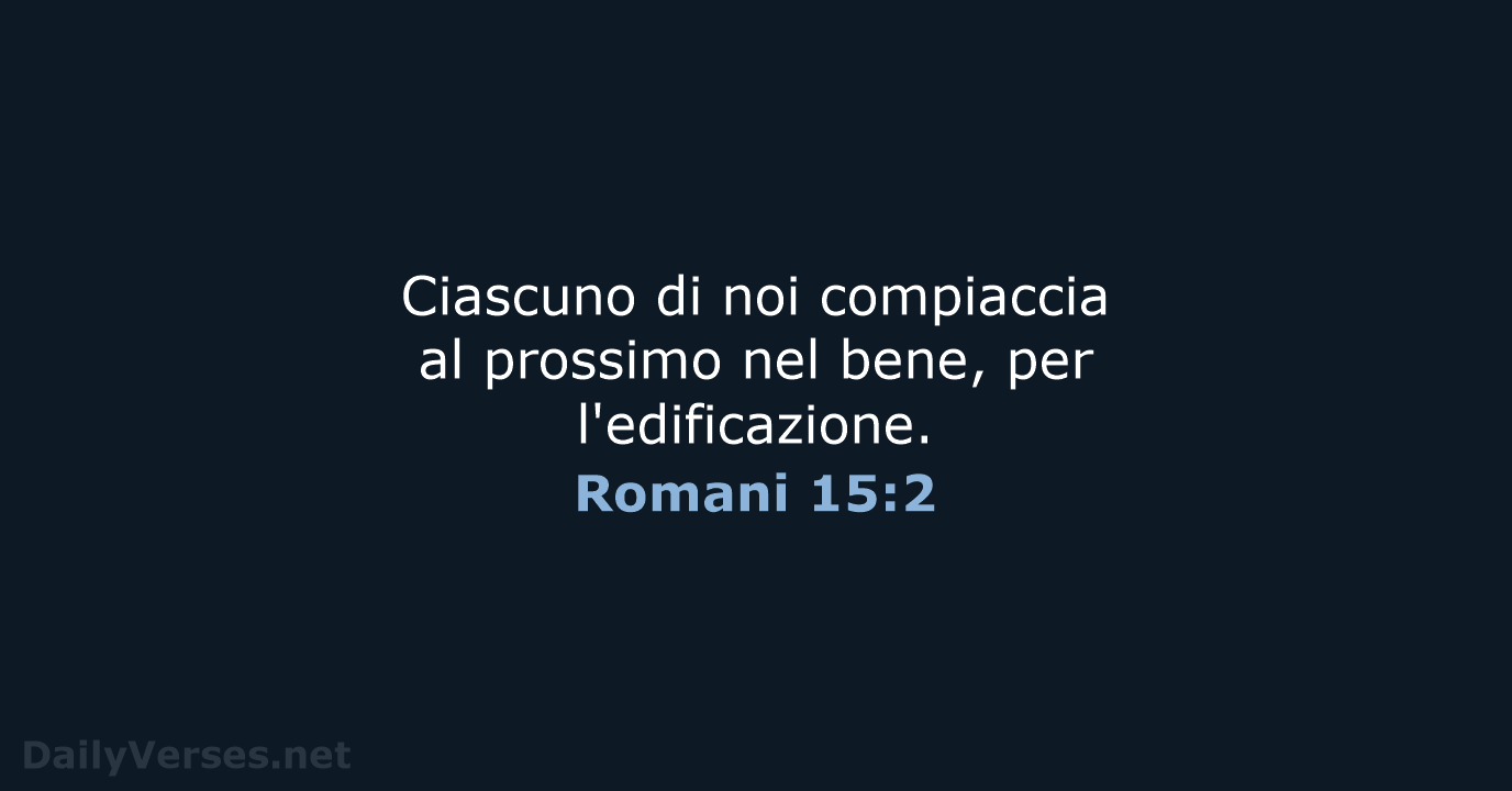 Romani 15:2 - LND