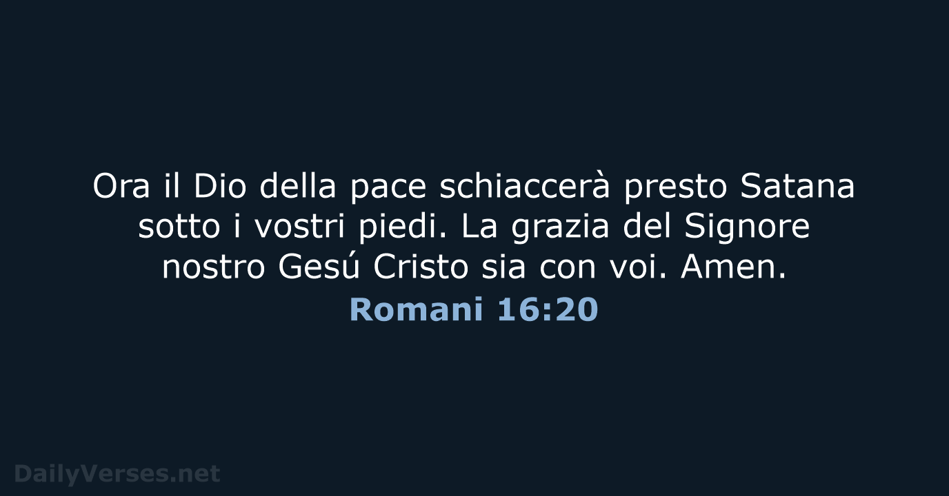Romani 16:20 - LND