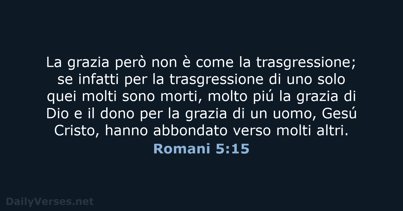 Romani 5:15 - LND