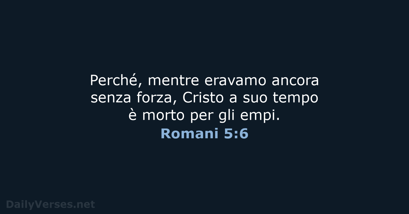 Romani 5:6 - LND