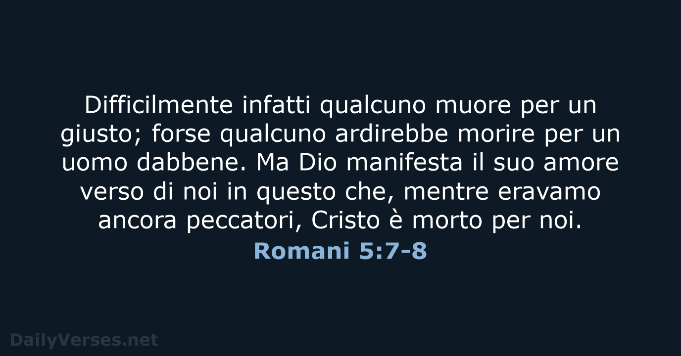 Romani 5:7-8 - LND