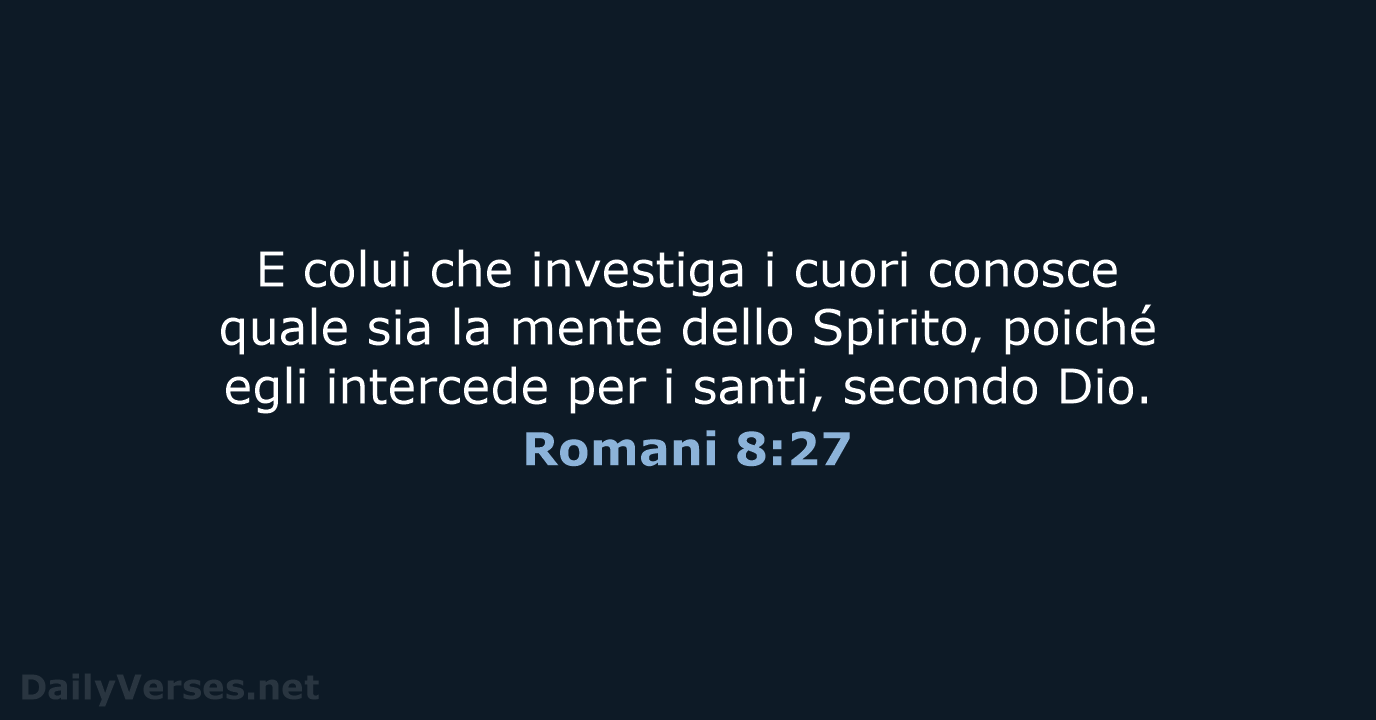 Romani 8:27 - LND