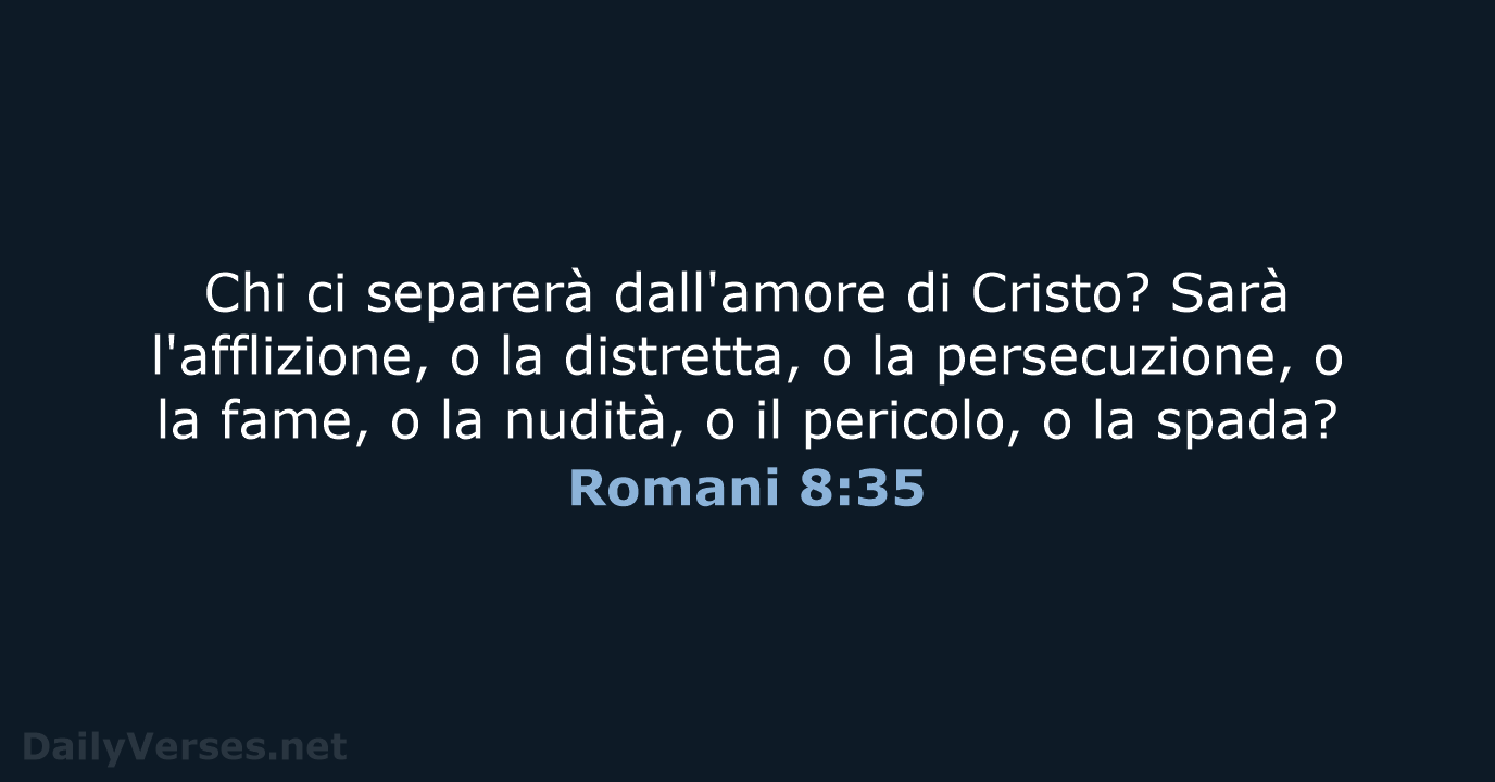 Romani 8:35 - LND