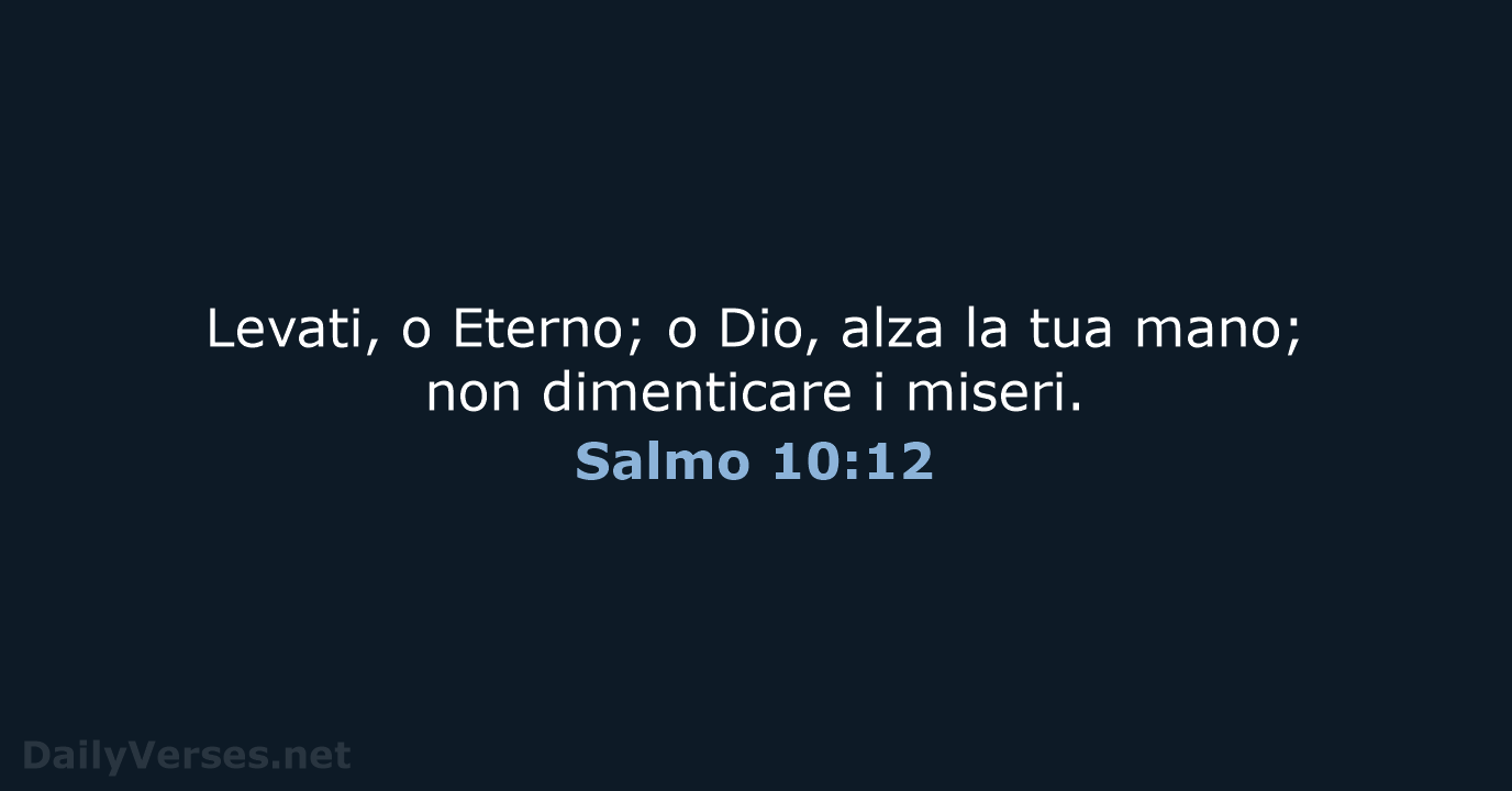 Salmo 10:12 - LND