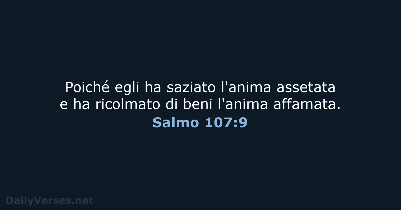 Salmo 107:9 - LND