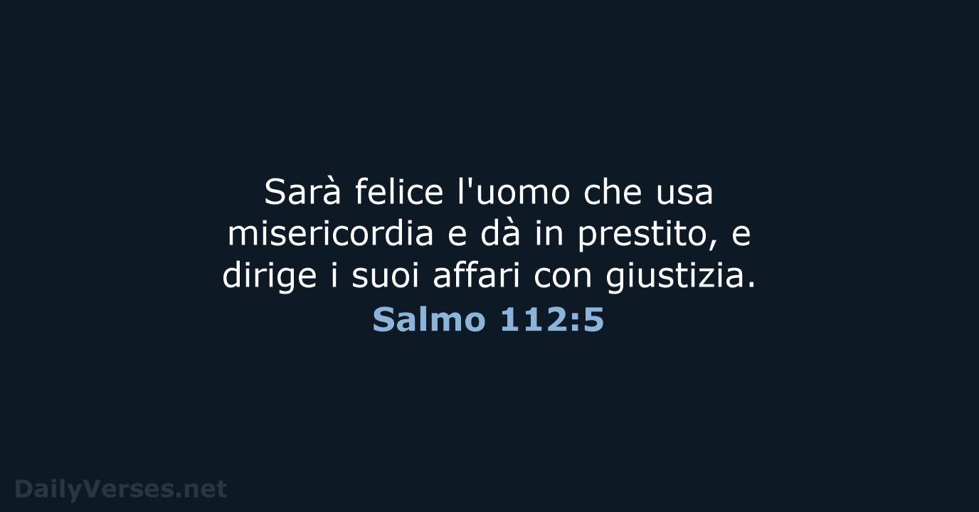 Salmo 112:5 - LND