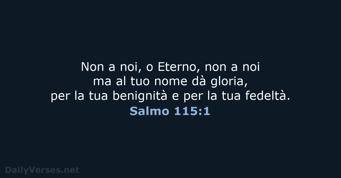 Salmo 115:1 - LND