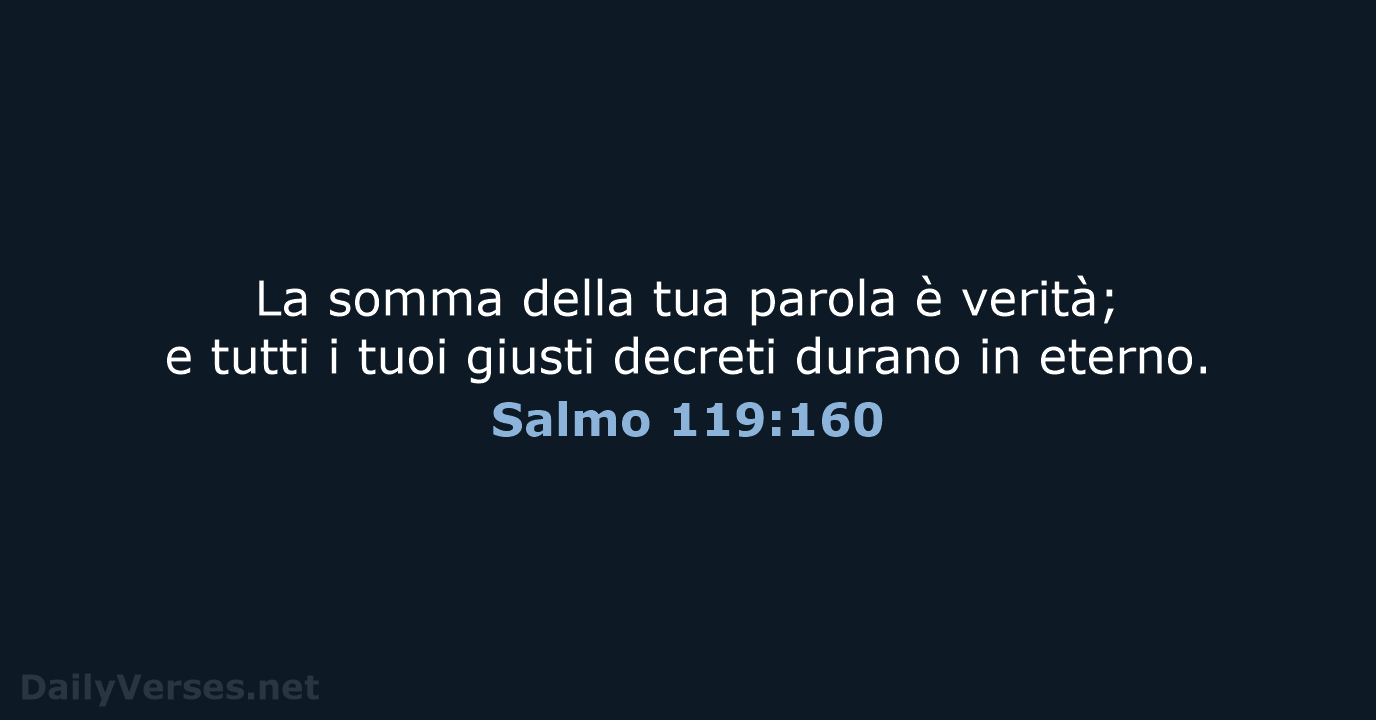 Salmo 119:160 - LND