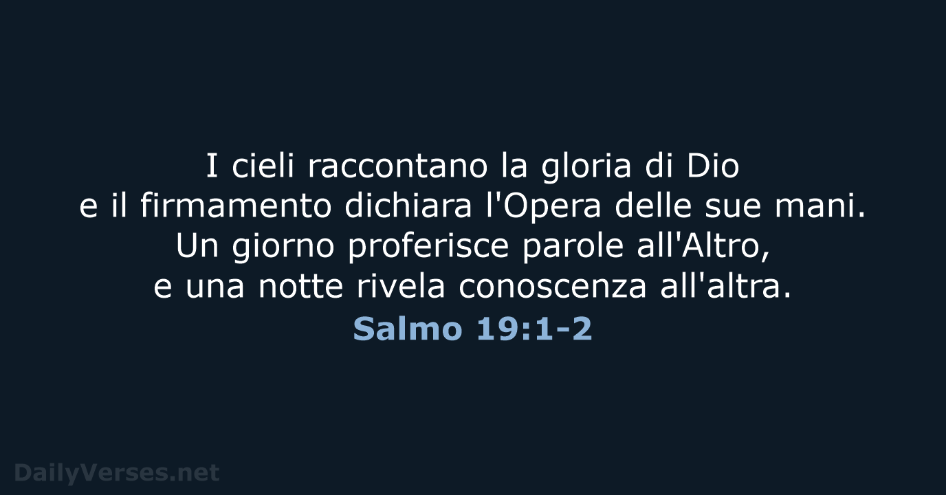 Salmo 19:1-2 - LND