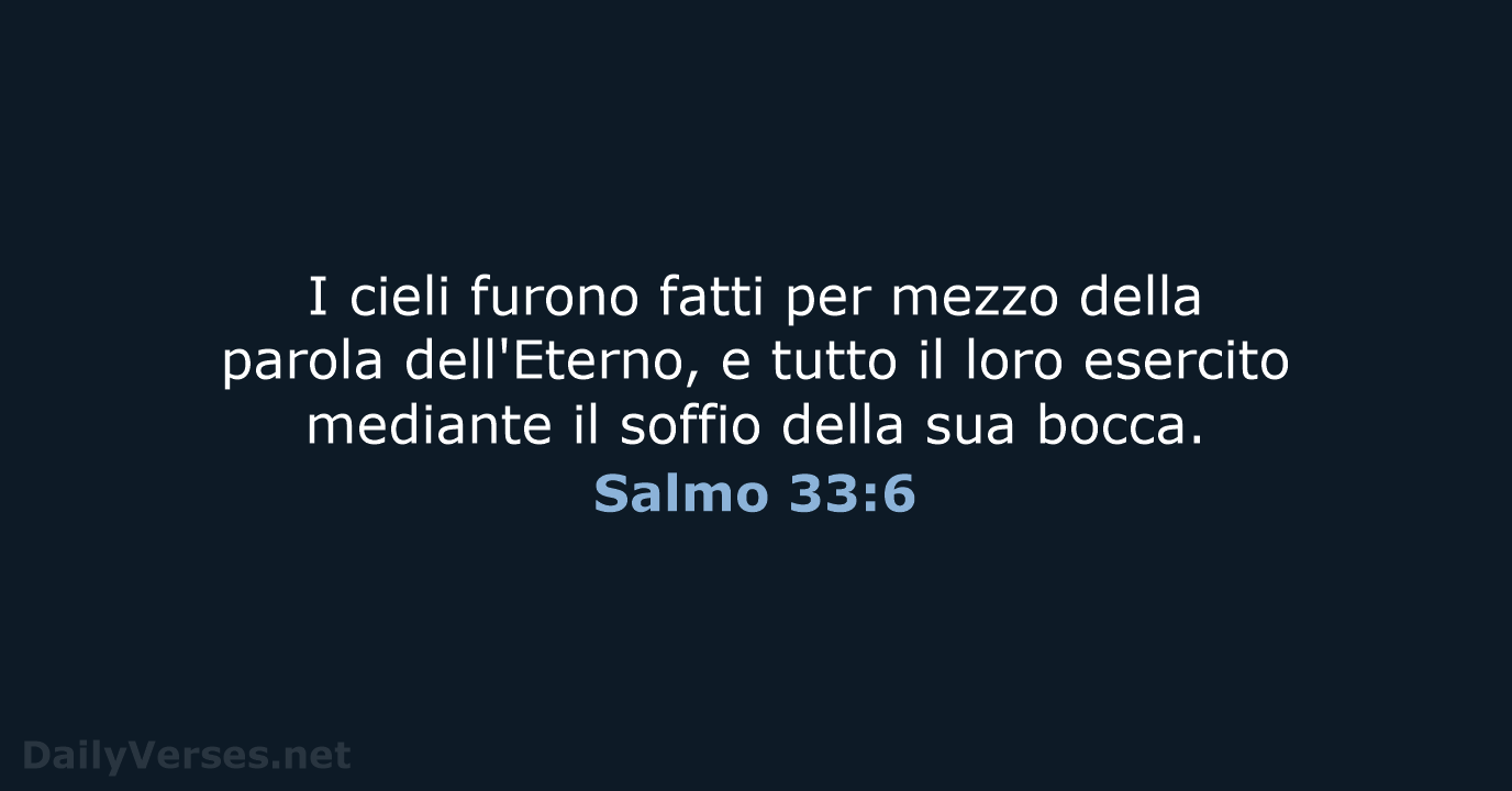 Salmo 33:6 - LND