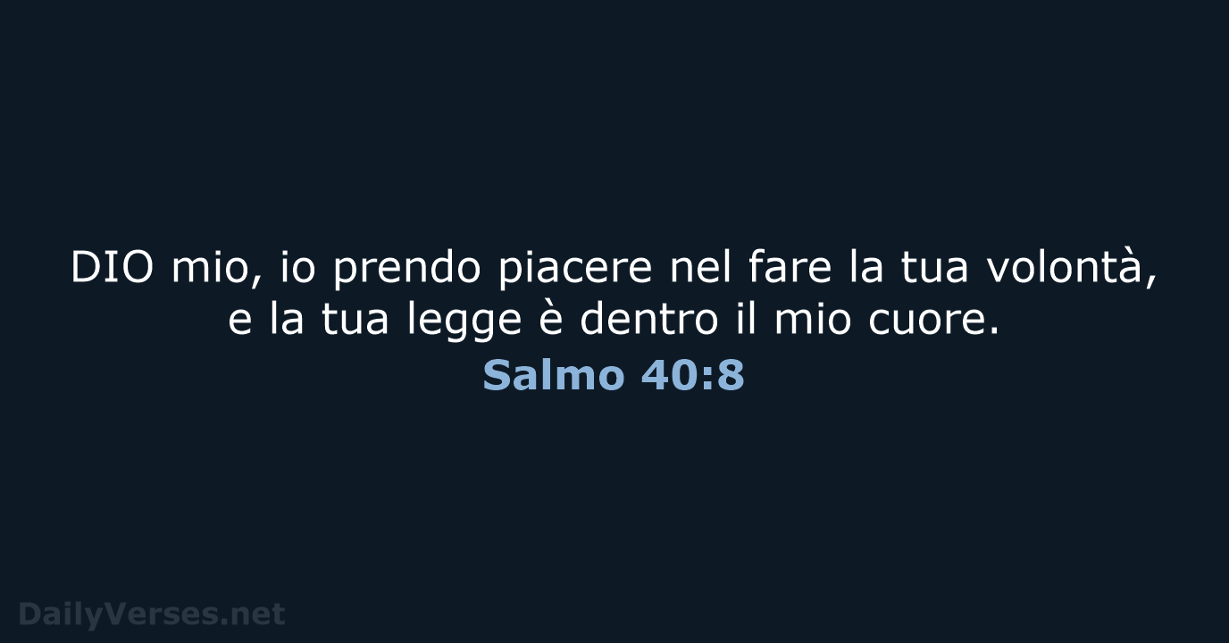 Salmo 40:8 - LND