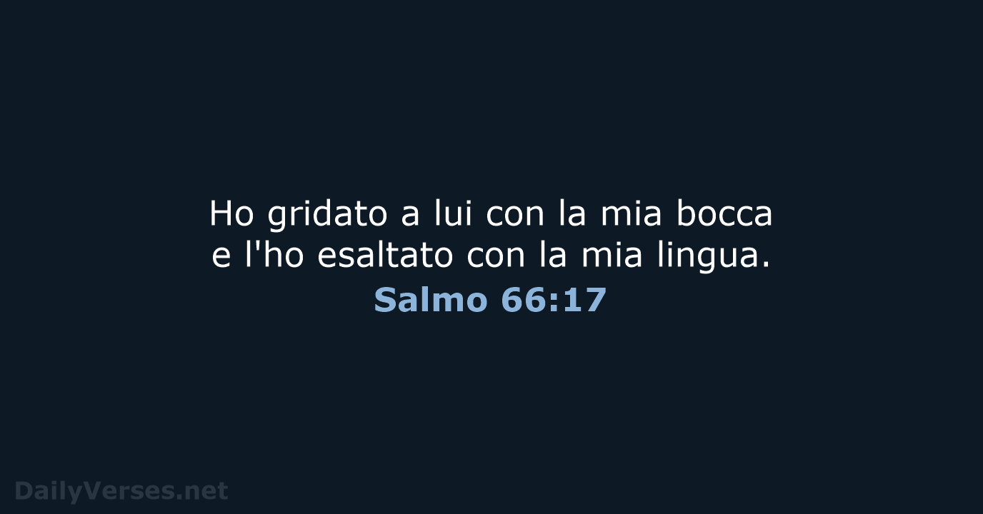Salmo 66:17 - LND