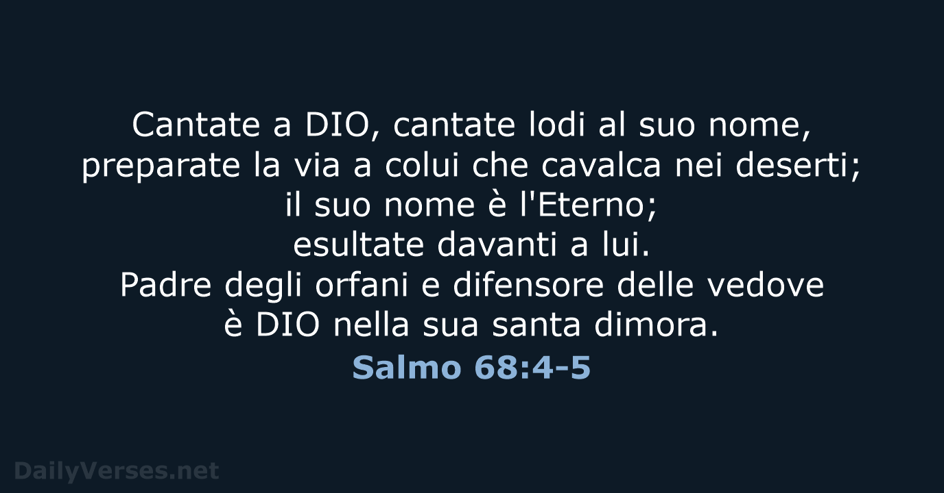 Salmo 68:4-5 - LND