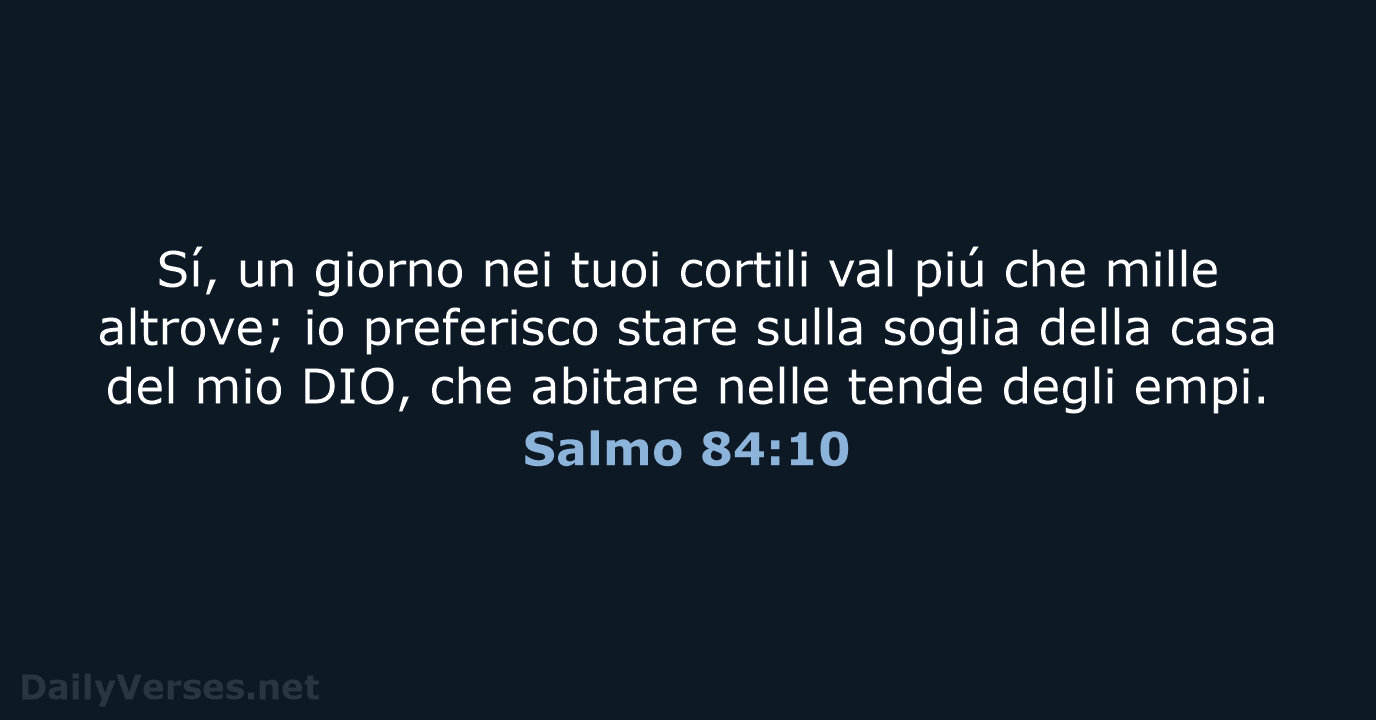 Salmo 84:10 - LND
