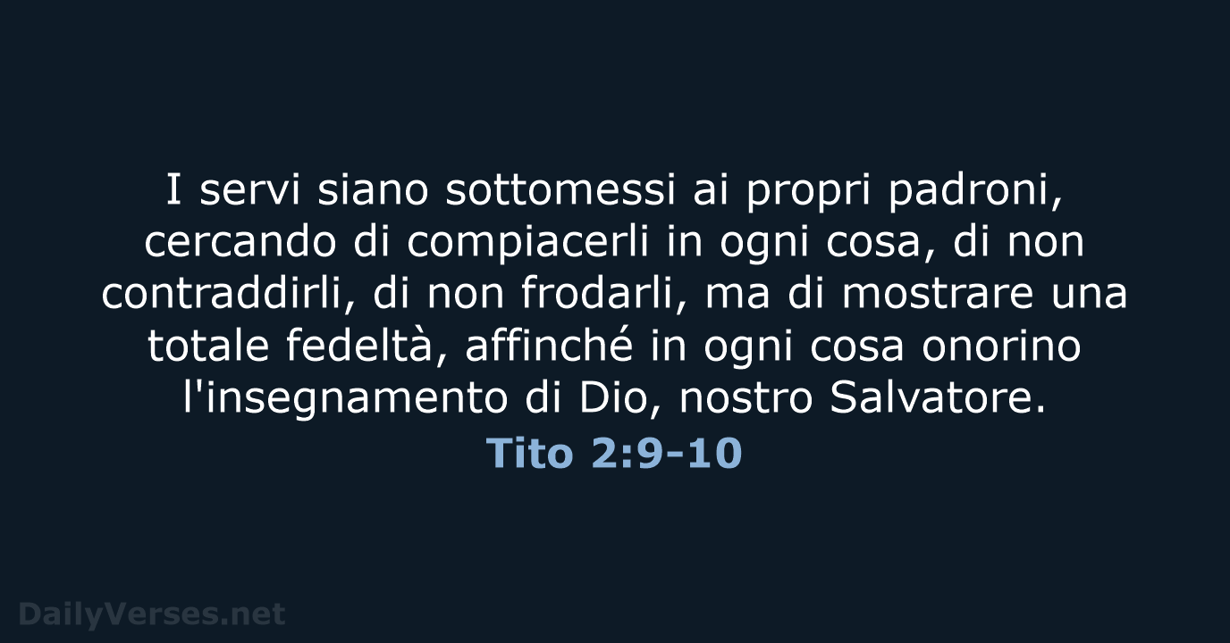 Tito 2:9-10 - LND