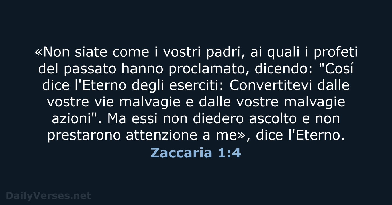 Zaccaria 1:4 - LND