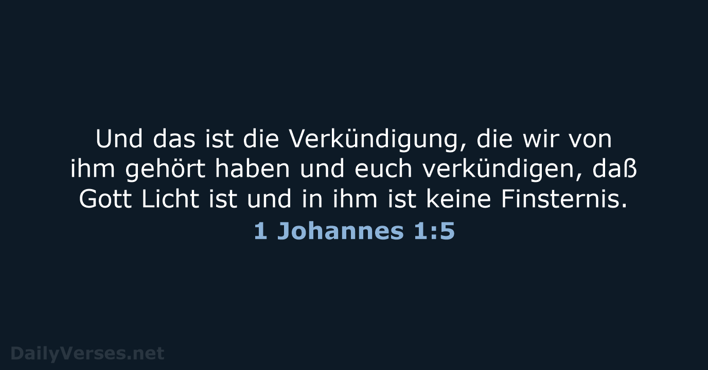 1 Johannes 1:5 - LU12