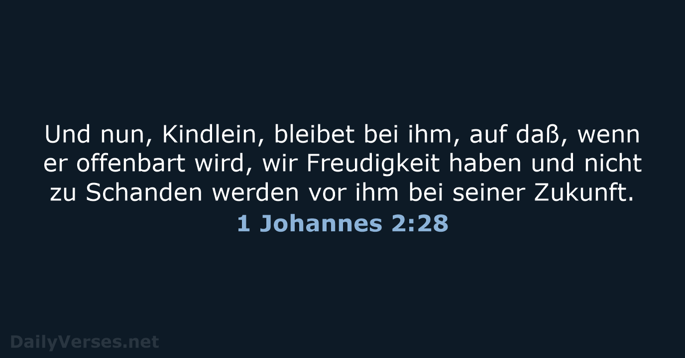 1 Johannes 2:28 - LU12