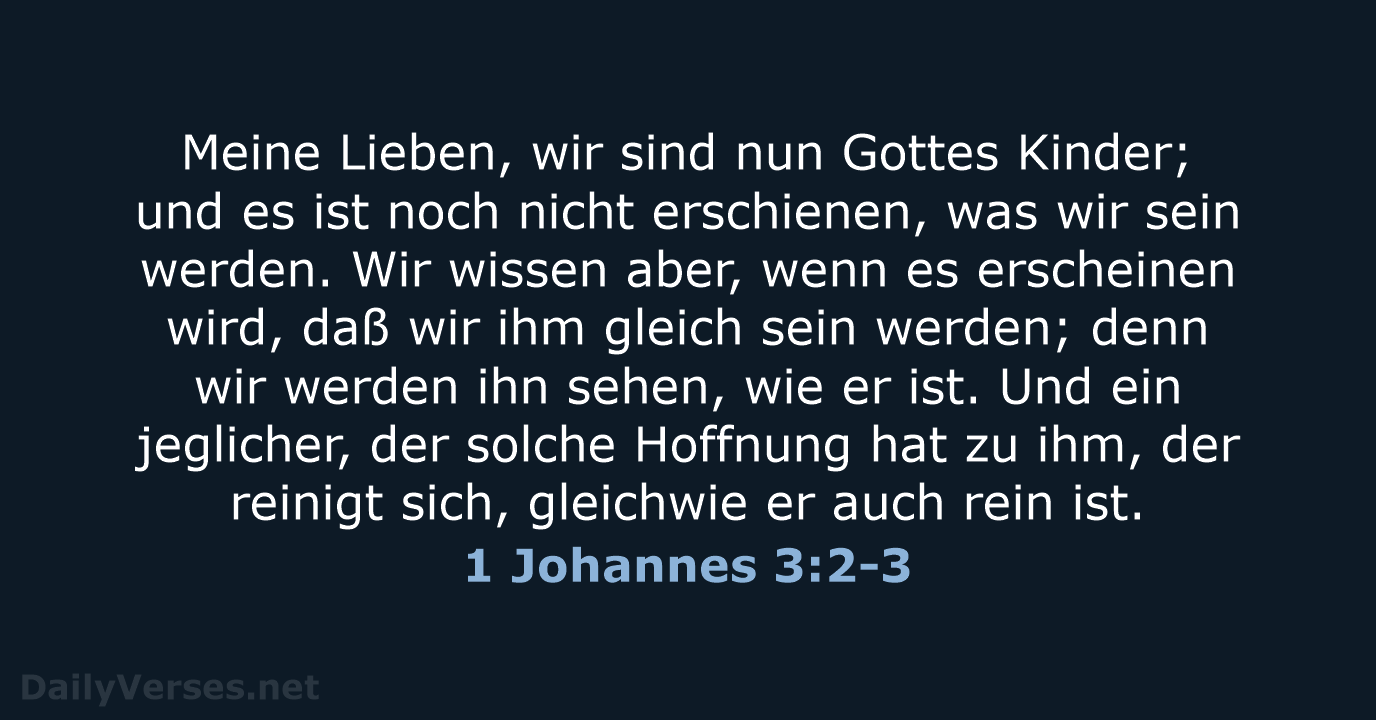 1 Johannes 3:2-3 - LU12