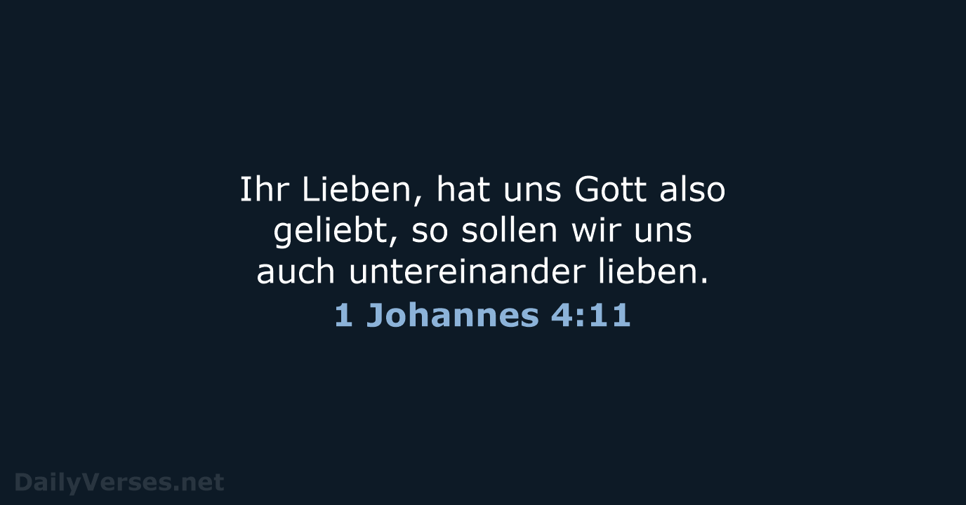 1 Johannes 4:11 - LU12