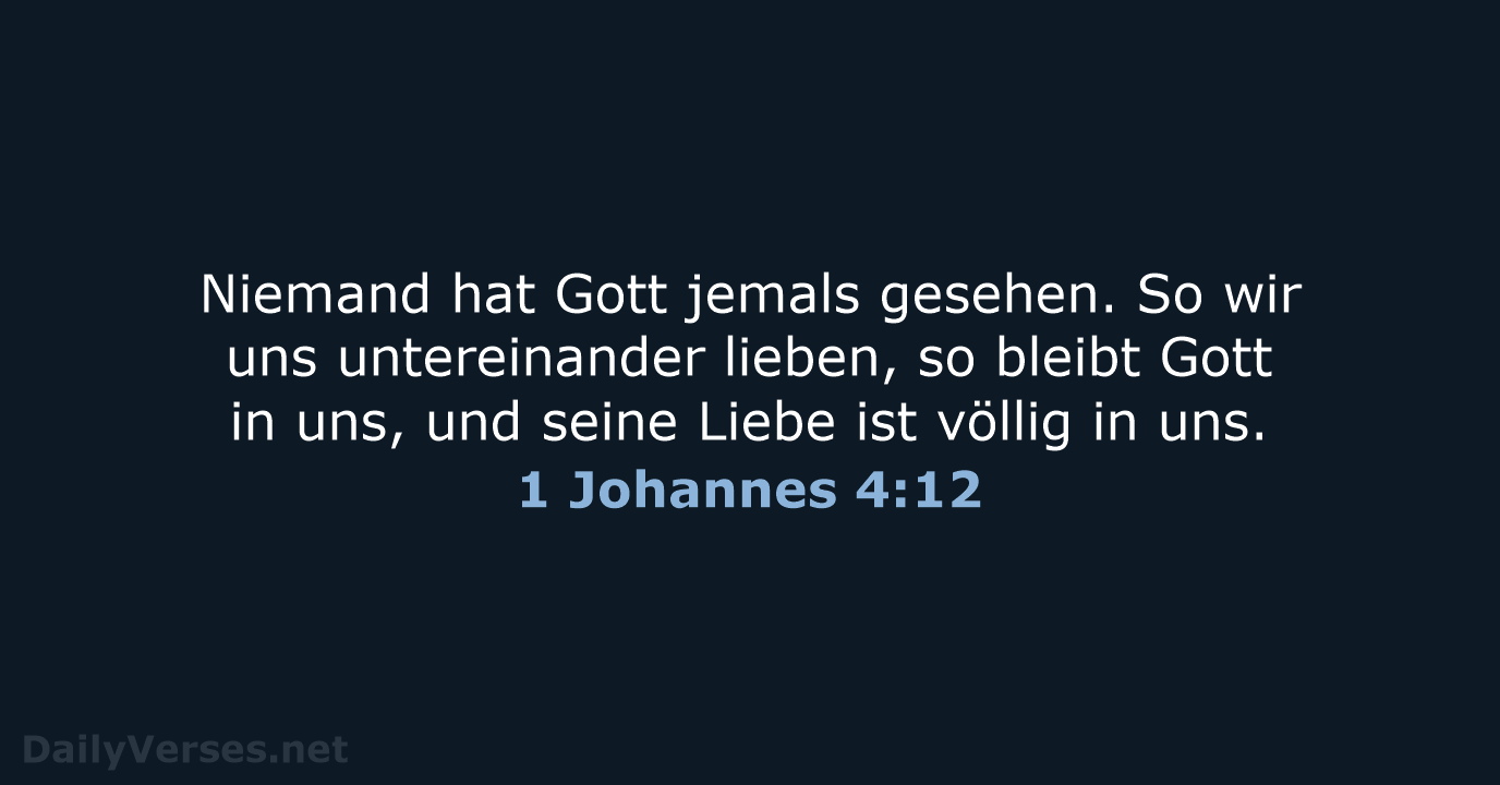 1 Johannes 4:12 - LU12