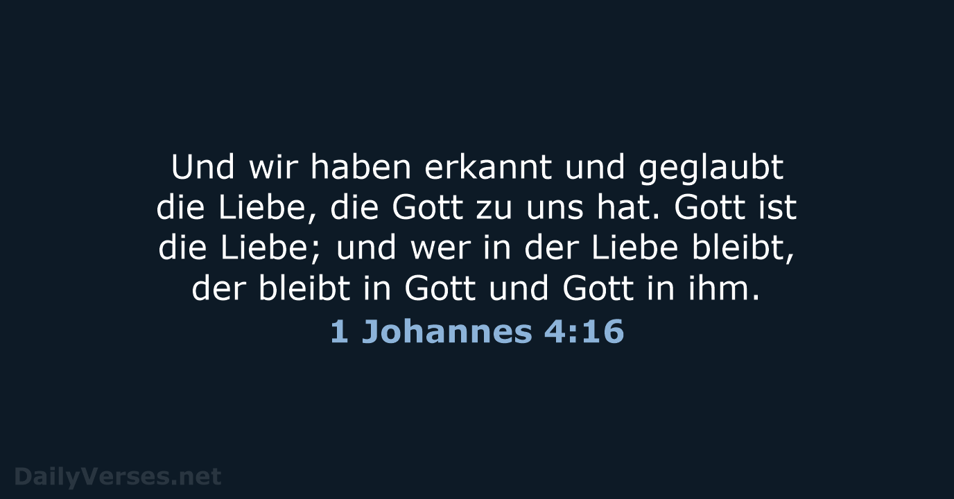 1 Johannes 4:16 - LU12