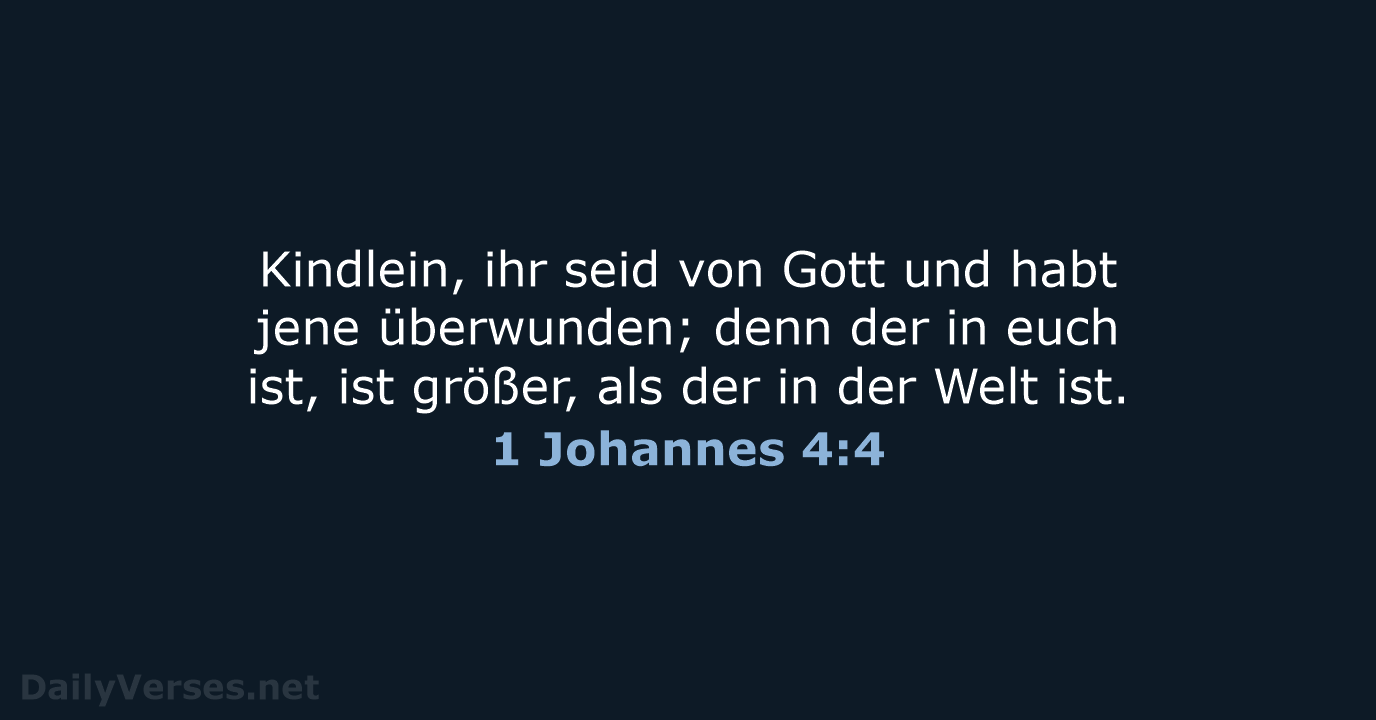 1 Johannes 4:4 - LU12