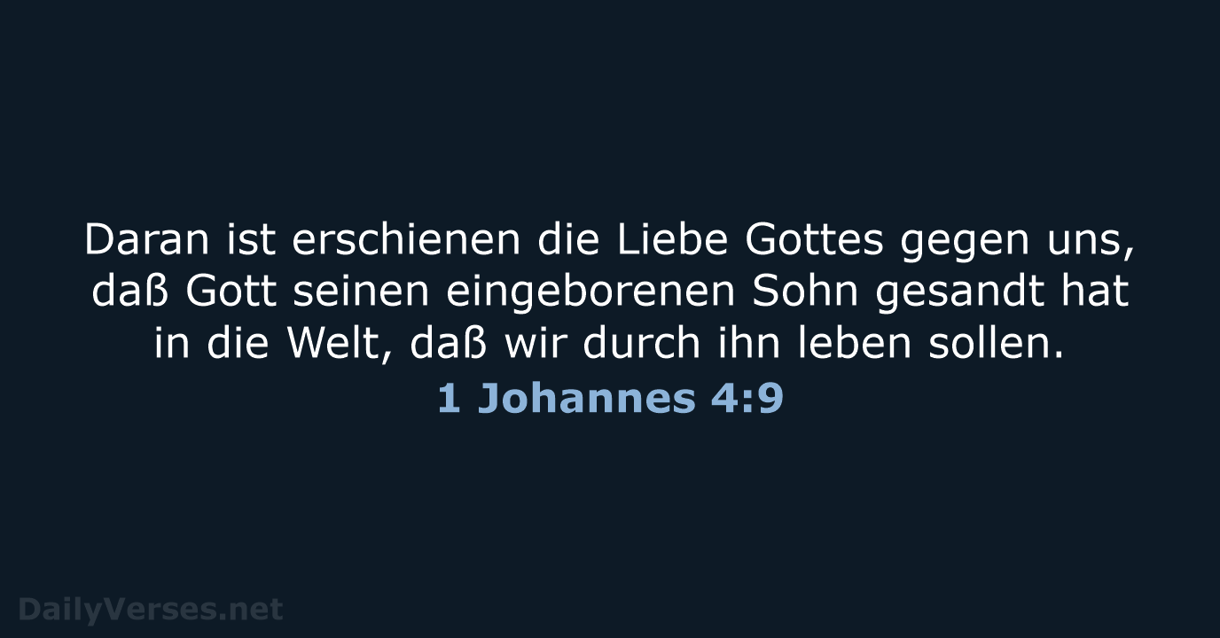 1 Johannes 4:9 - LU12
