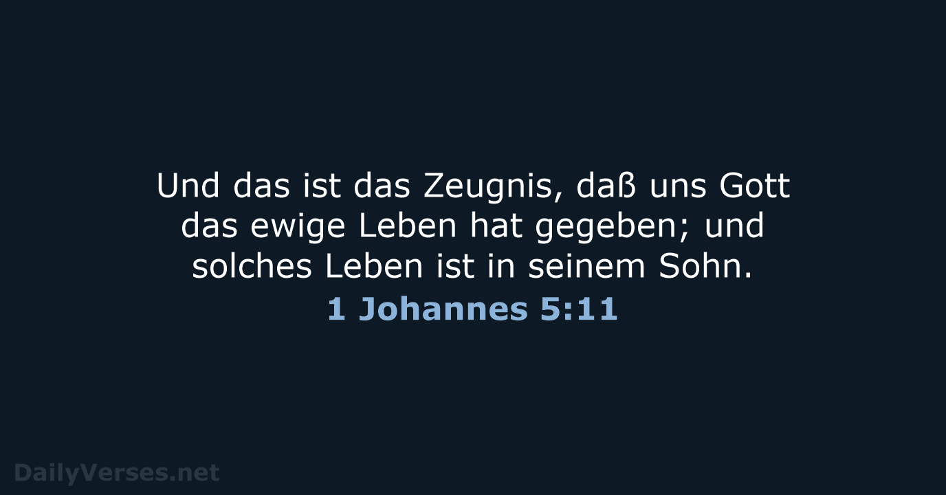 1 Johannes 5:11 - LU12